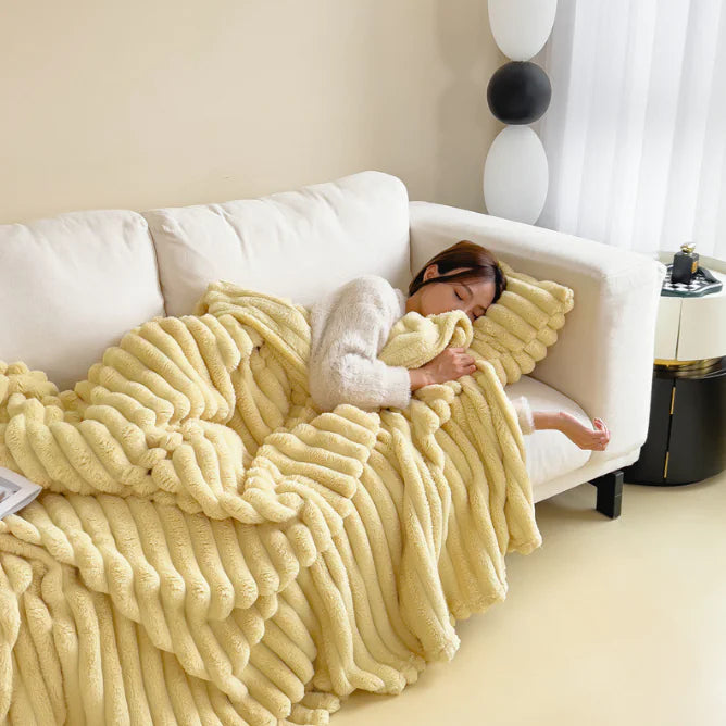  Rabbit Fur Blanket - Warm & Cozy | Ember And Co