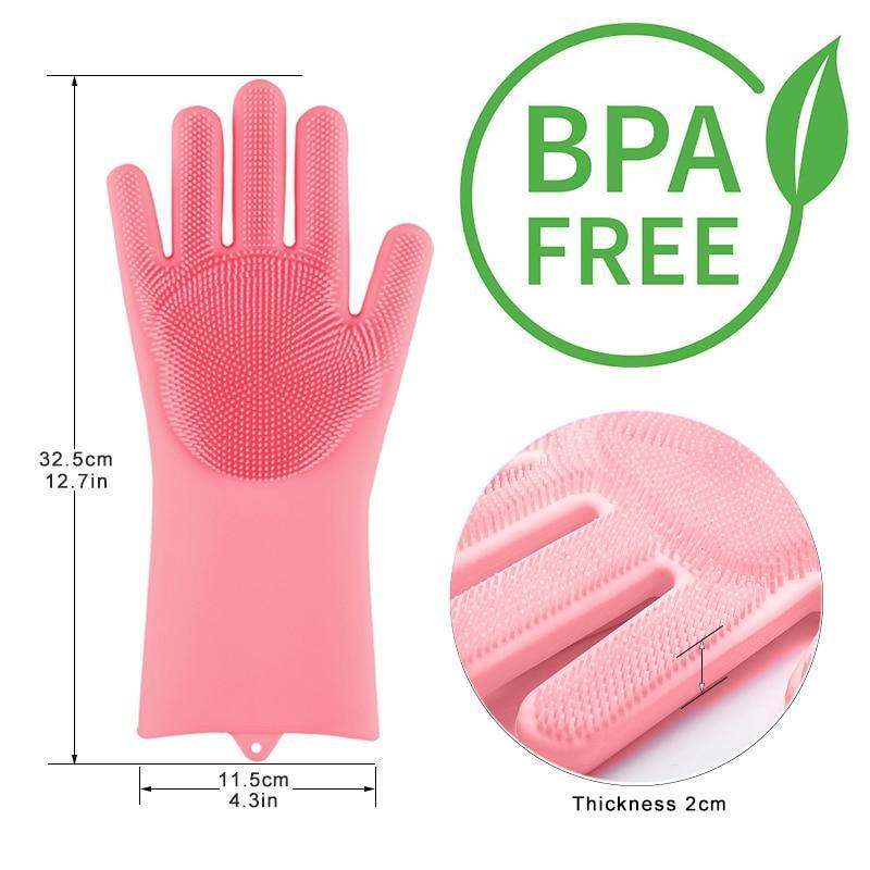 BPA Free Magic Silicone Dishwashing Gloves | Ember And Co