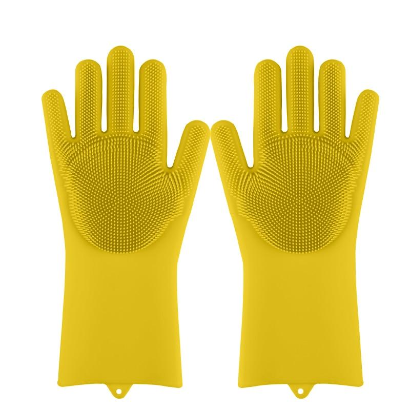 Yellow Silicone Dishwashing Gloves | Ember And Co