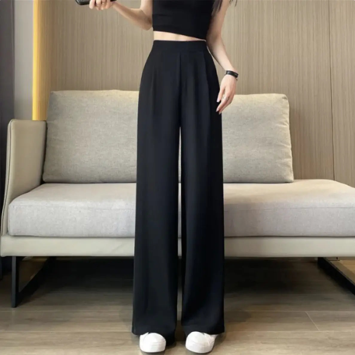 Women's  Loose Pants Suit - Wide Leg Pants | Ember And Co