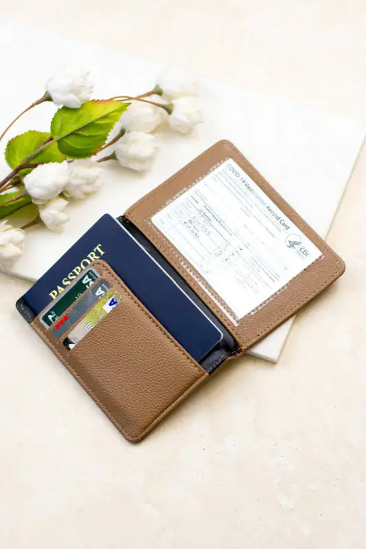 Credit Card Wallet - Passport and Vaccine  | Ember And Co