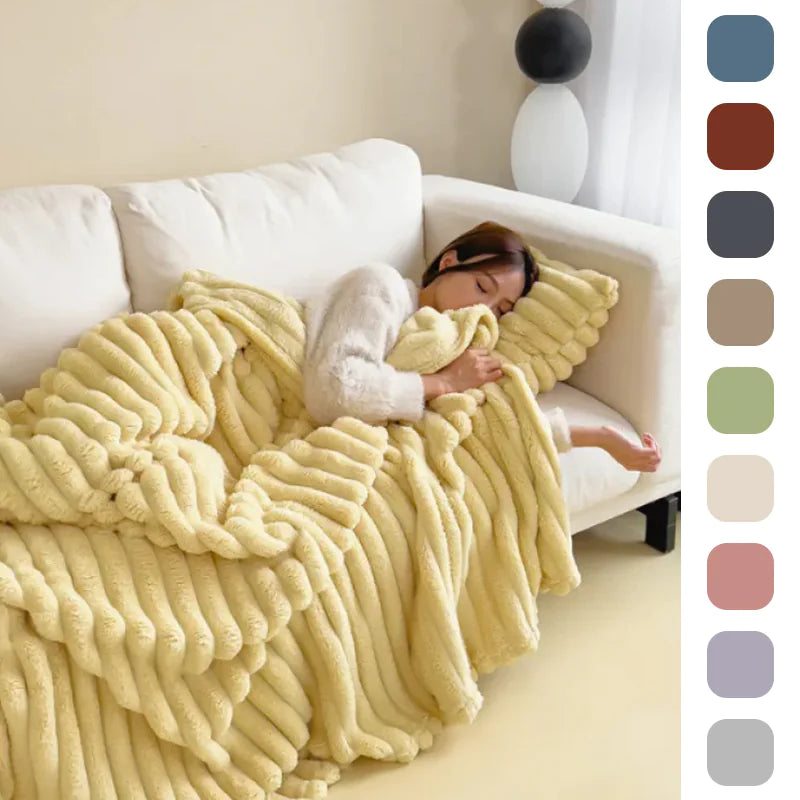  Rabbit Fur Blanket - Warm & Cozy | Ember And Co