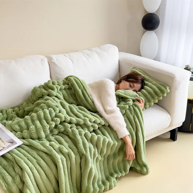  Rabbit Fur Blanket - Warm & Cozy | Ember And Co