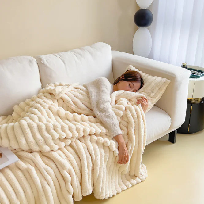  Rabbit Fur Blanket - Warm & Cozy | Ember And Co