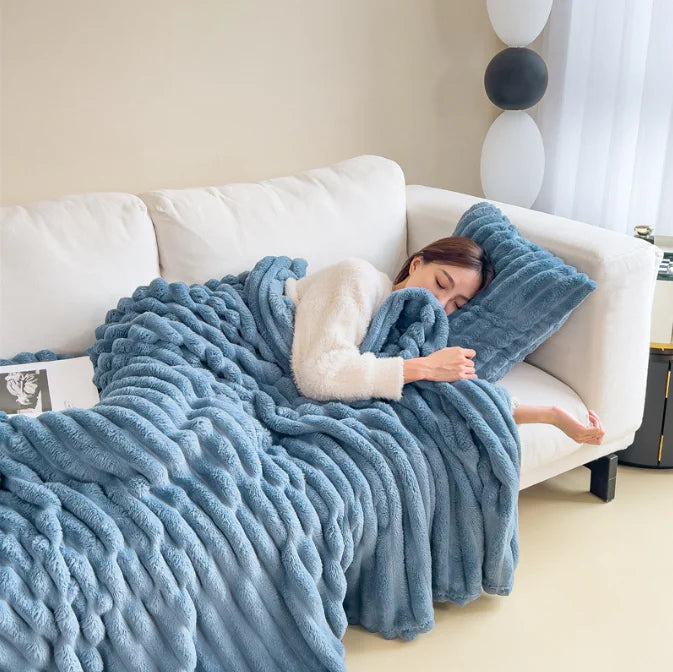  Rabbit Fur Blanket - Warm & Cozy | Ember And Co