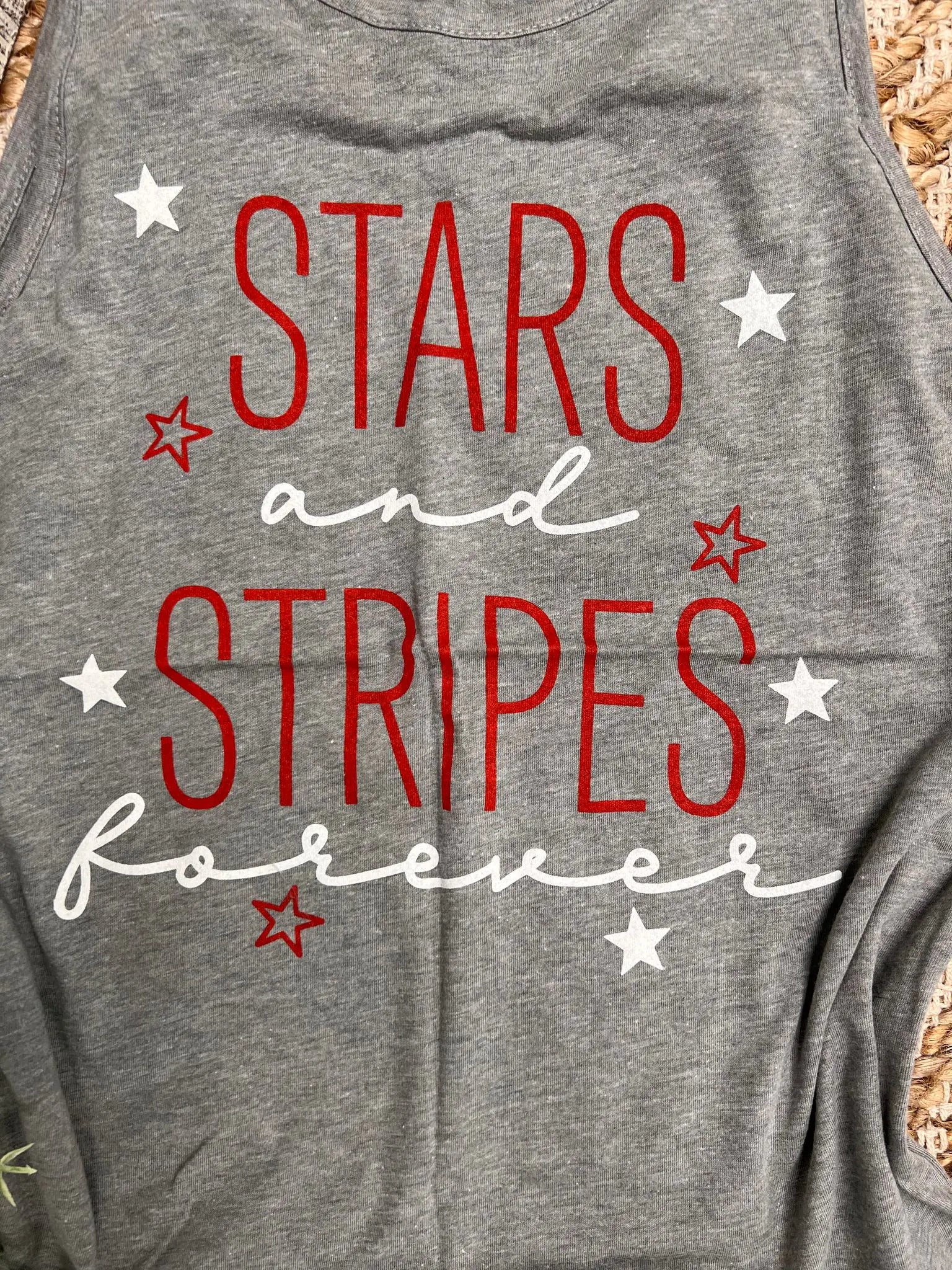 Printed Perfect Tank Top - Stars and Stripes Tank | Ember and Co